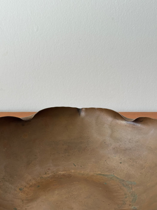 Wavy Copper Bowl