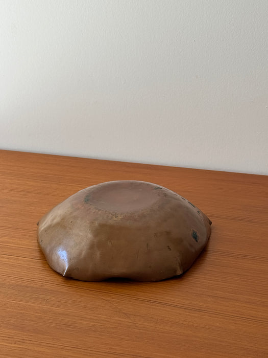 Wavy Copper Bowl