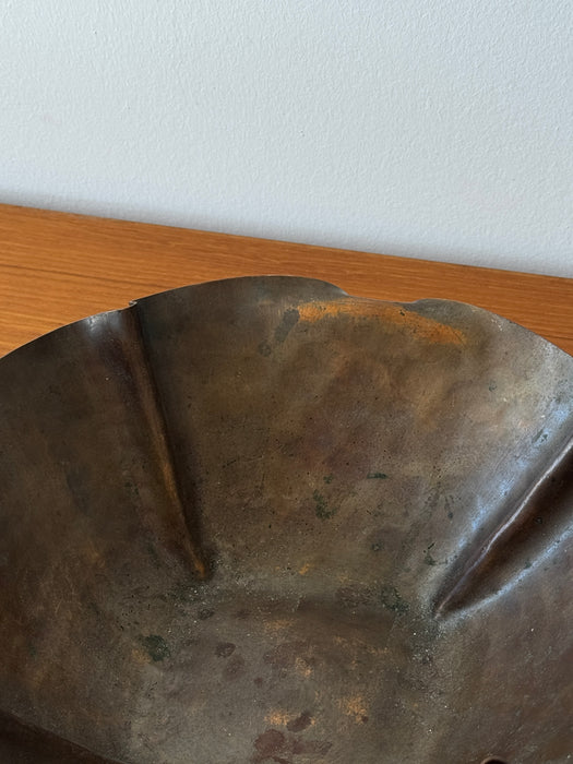 Wavy Copper Bowl - B