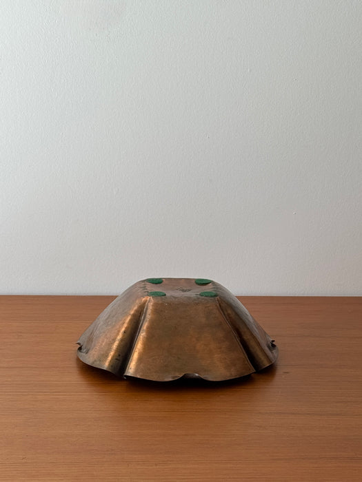 Wavy Copper Bowl - B